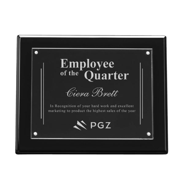 Sedum Plaque - Black