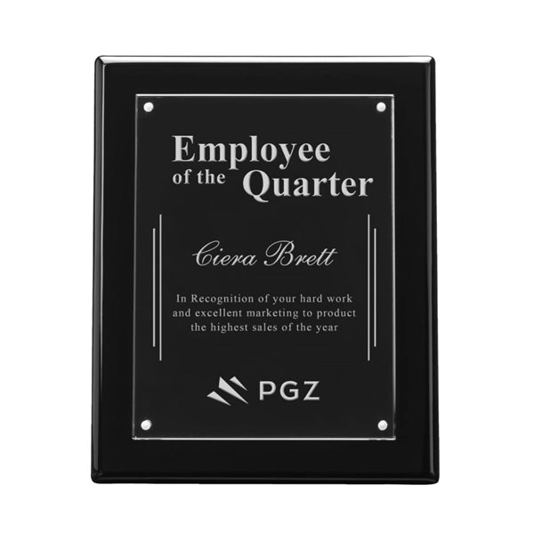 Sedum Plaque - Black