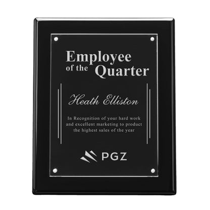 Sedum Plaque - Black