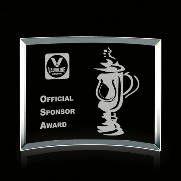Curved Bevel Award - Jade