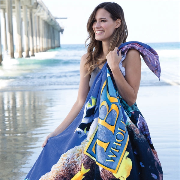 Oversize Fiber Reactive Velour Beach Towels