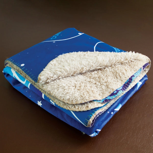 Extra Large Sherpa Lined Micro Mink Throw