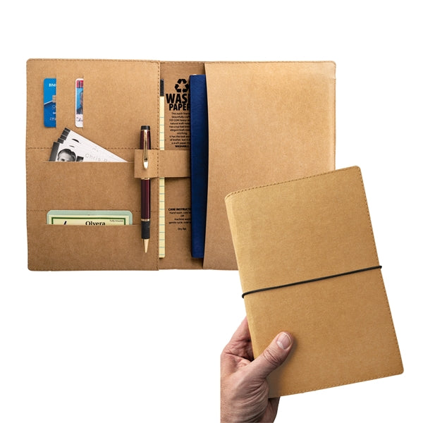 Storm - Washable Kraft Paper Fabric Padfolio