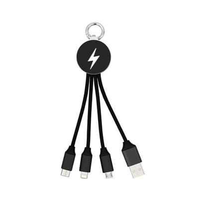 3 in 1 Light Up Charging Cable Keychain