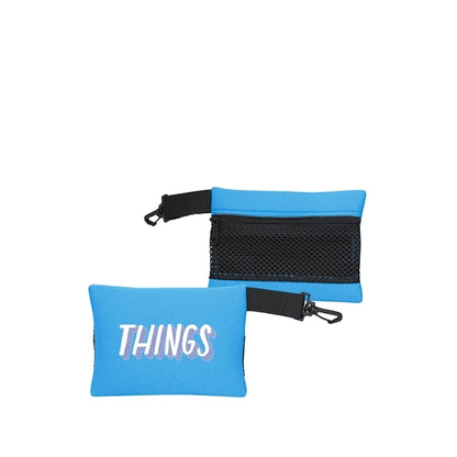 SMALL MESH TRAVEL BAG WITH CLIP