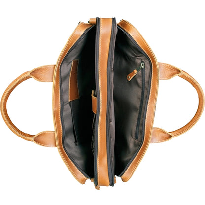 Texas Canyon Leather Briefcase