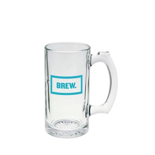 GLASS SPORTS MUG 12 OZ