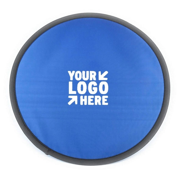 Folding Flyer Disc Hand Fan with Pouch