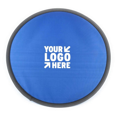 Folding Flyer Disc Hand Fan with Pouch