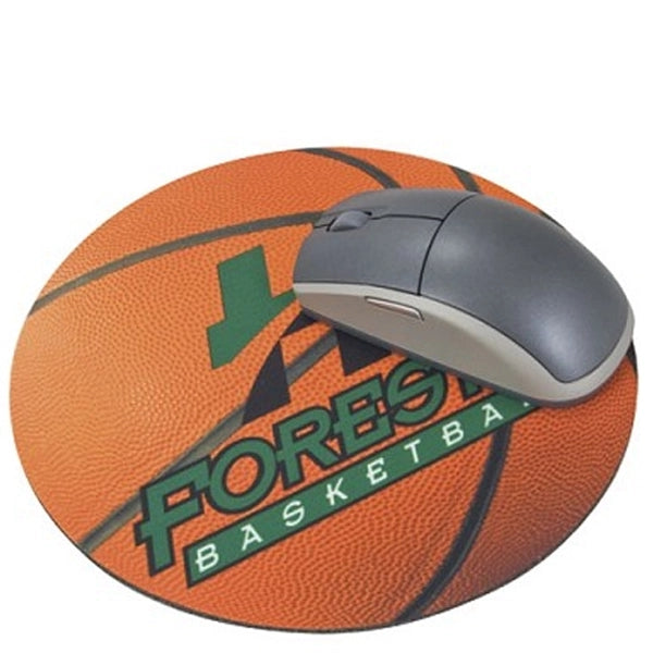 ROUND MOUSEPAD 4CP 8" NATURAL RUBBER