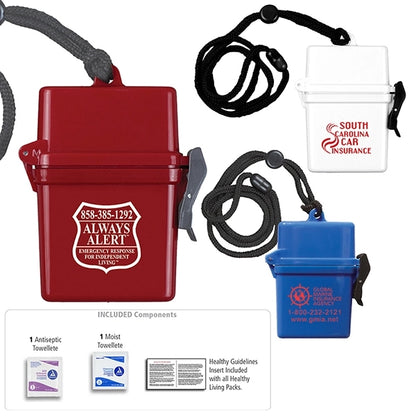 EZ CARRY 9 Piece First Aid Kit Container