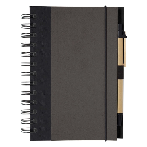 ECO-INSPIRED SPIRAL NOTEBOOK & PEN