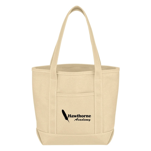Small Cotton Canvas Yacht Tote Bag