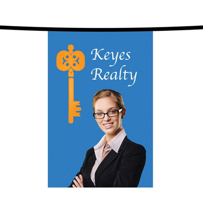 15' PVC Rectangular Pennant String