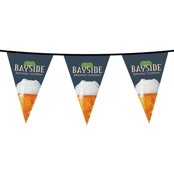 15' PVC Triangular Pennant String - HQ