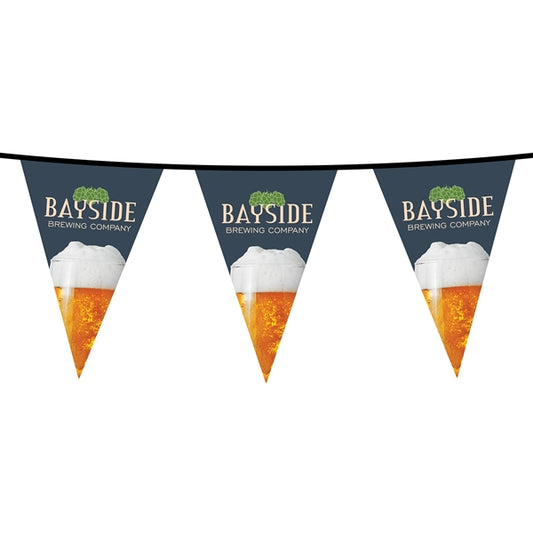 15' PVC Triangular Pennant String - HQ