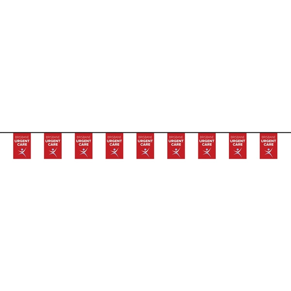 30' PVC Rectangular Pennant String