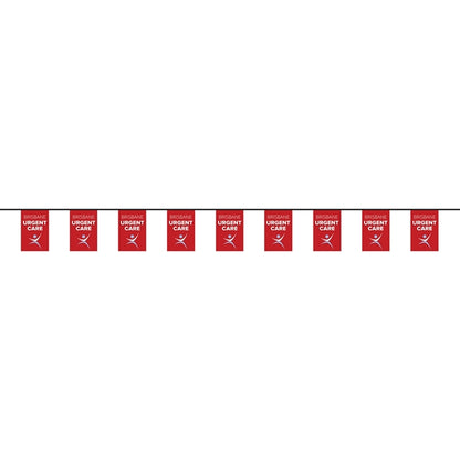 30' PVC Rectangular Pennant String