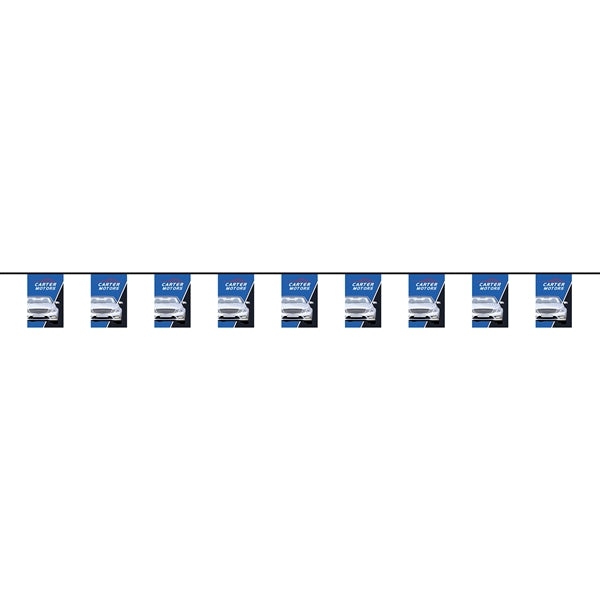 100' PVC Rectangular Pennant String