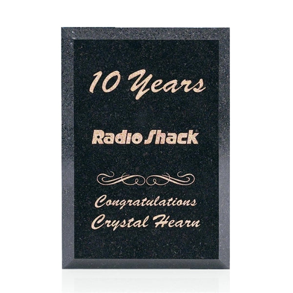 Granite Plaque - Black