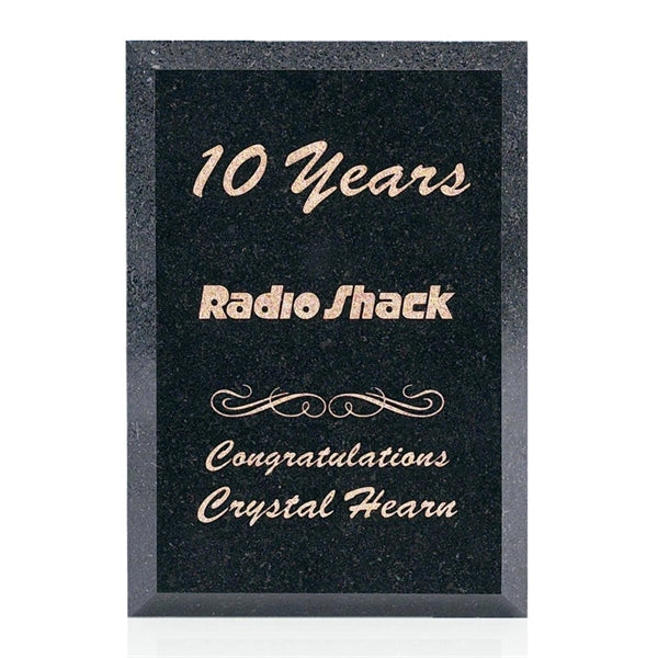 Granite Plaque - Black