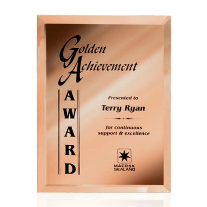 Mirror Plaque - Gold