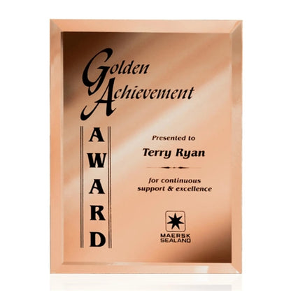 Mirror Plaque - Gold