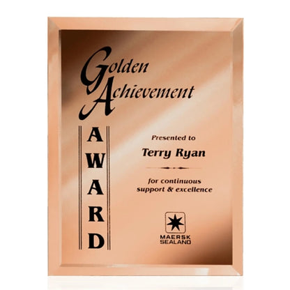 Mirror Plaque - Gold