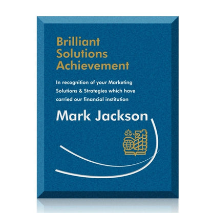 Rollinson Plaque - Blue