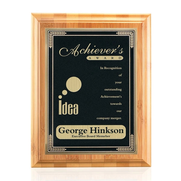 Bamboo/Cardinal Plaque - Black