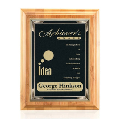 Bamboo/Cardinal Plaque - Black
