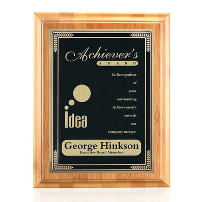 Bamboo/Cardinal Plaque - Black