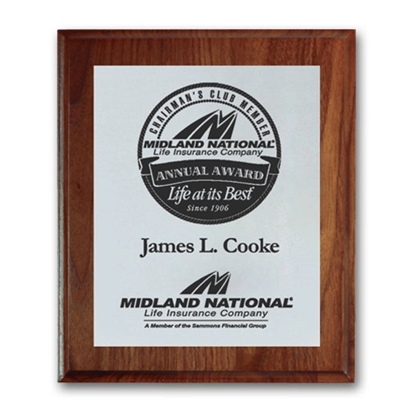Screenprint Aluminum - Walnut/Cove Edge