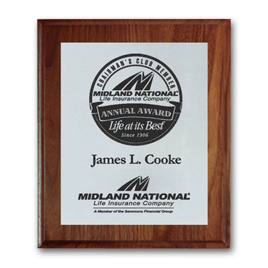Screenprint Aluminum - Walnut/Cove Edge