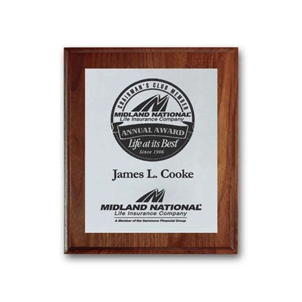 Screenprint Aluminum - Walnut/Cove Edge