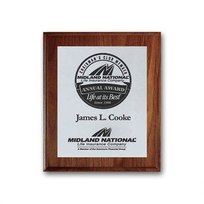 Screenprint Aluminum - Walnut/Cove Edge
