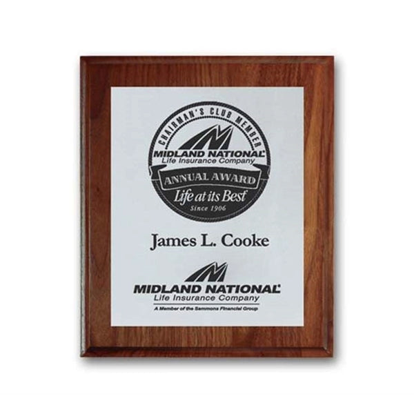Screenprint Aluminum - Walnut/Cove Edge