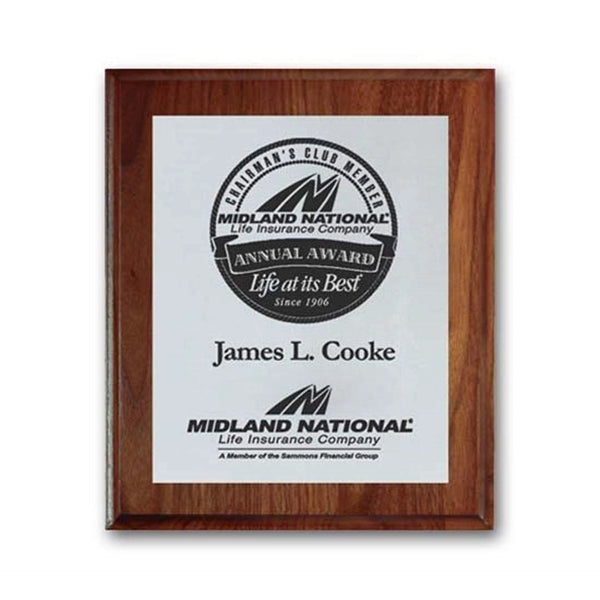 Screenprint Aluminum - Walnut/Cove Edge