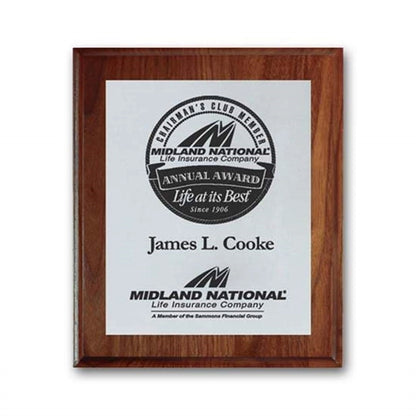 Screenprint Aluminum - Walnut/Cove Edge