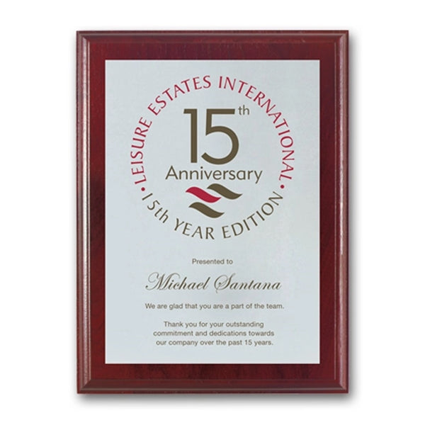 Screenprint Aluminum - Mahogany