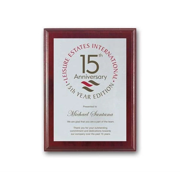 Screenprint Aluminum - Mahogany