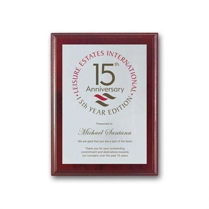 Screenprint Aluminum - Mahogany