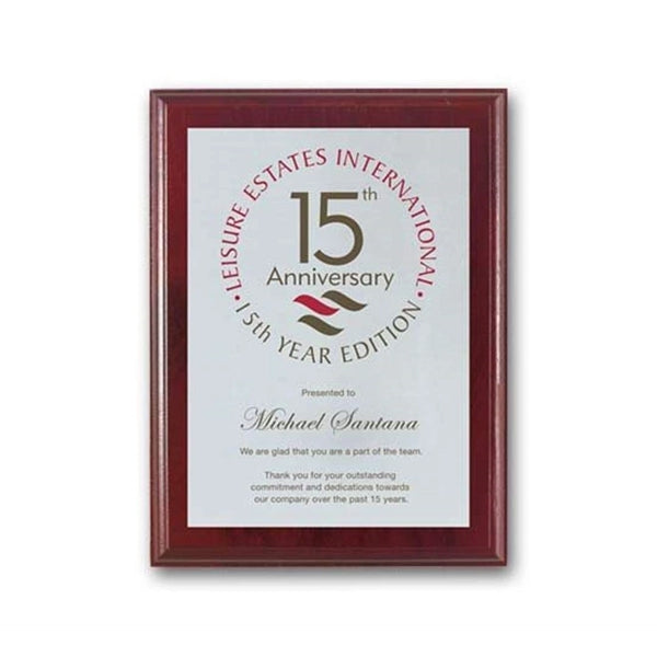 Screenprint Aluminum - Mahogany