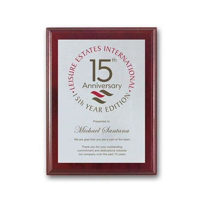 Screenprint Aluminum - Mahogany