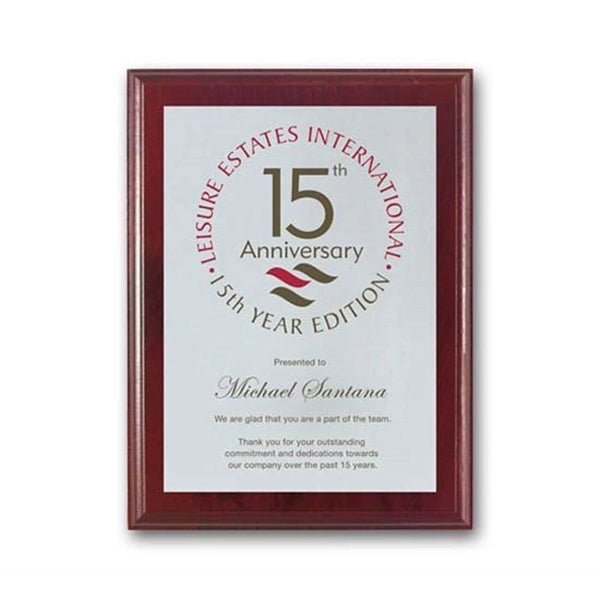Screenprint Aluminum - Mahogany