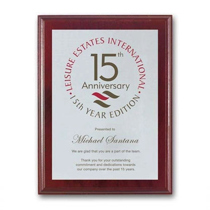 Screenprint Aluminum - Mahogany