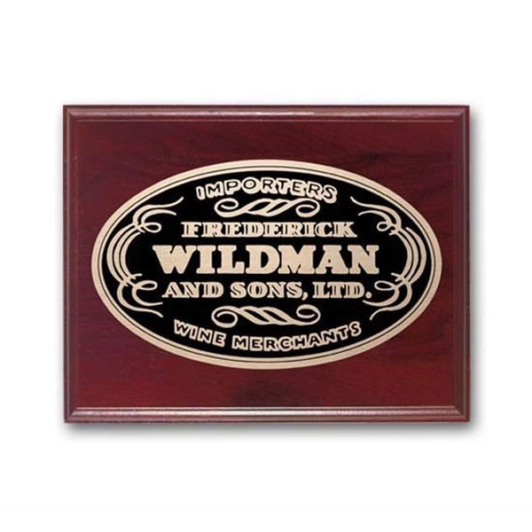 Etch/Oxidized Plaq - Mahogany