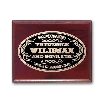Etch/Oxidized Plaq - Mahogany