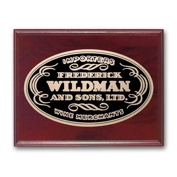 Etch/Oxidized Plaq - Mahogany