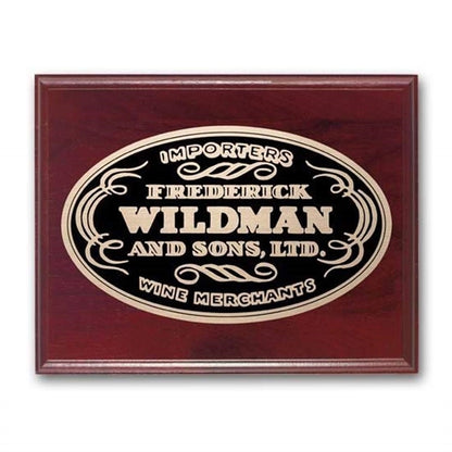 Etch/Oxidized Plaq - Mahogany